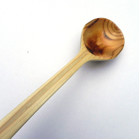 Hand carved ash spoon