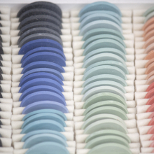 Studio WM at Milan Design Week Close up proces colours porcelain1